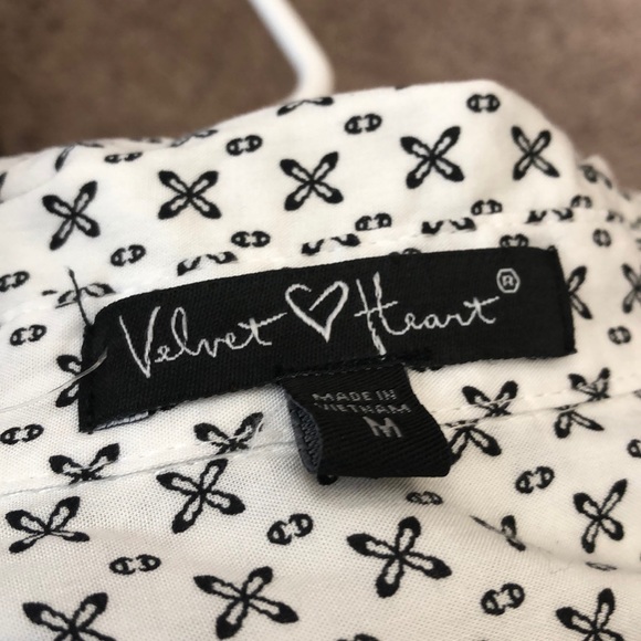 Velvet Heart white button up blouse - Picture 2 of 2